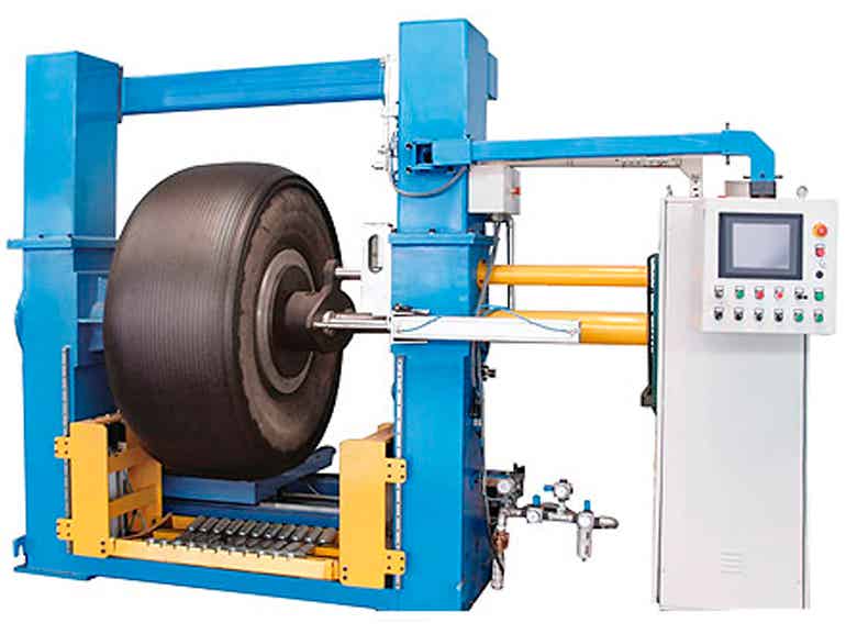 軟控股份FTC-G25型工程機械輪胎翻新胎面纏繞機