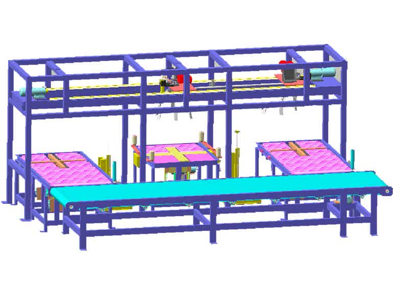 安徽精致機電科技雙噴頭五工位自動噴粉機