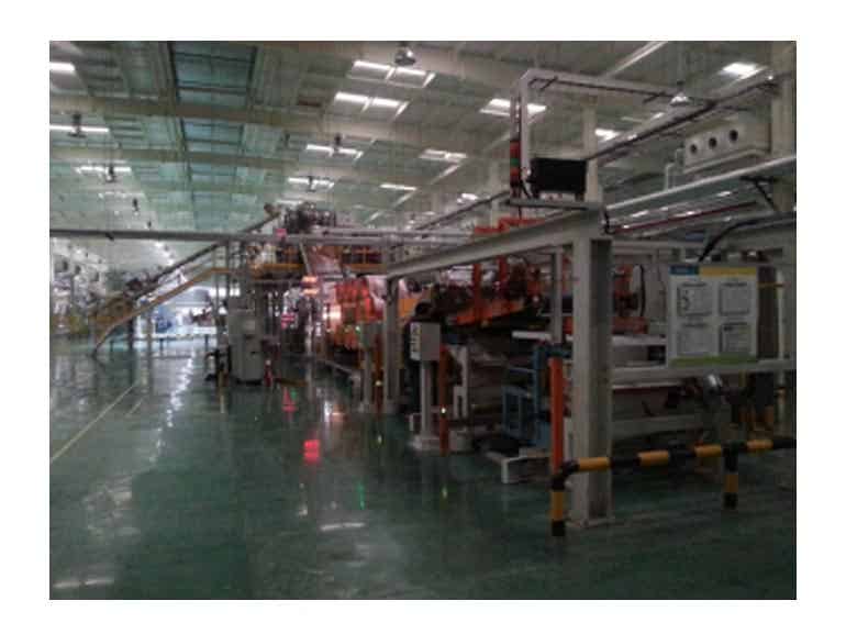 江蘇榮晟機電科技內襯層擠出聯動生產線