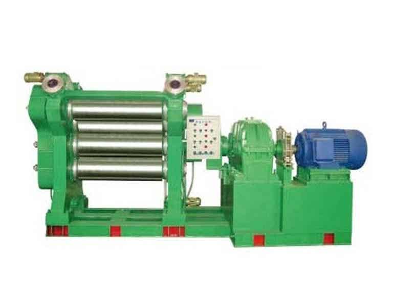 青島光越橡膠機四輥壓延機