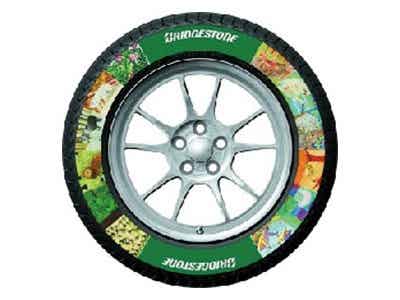 富森自動化 輪胎胎側彩色圖案熱貼機自動貼標機圖2