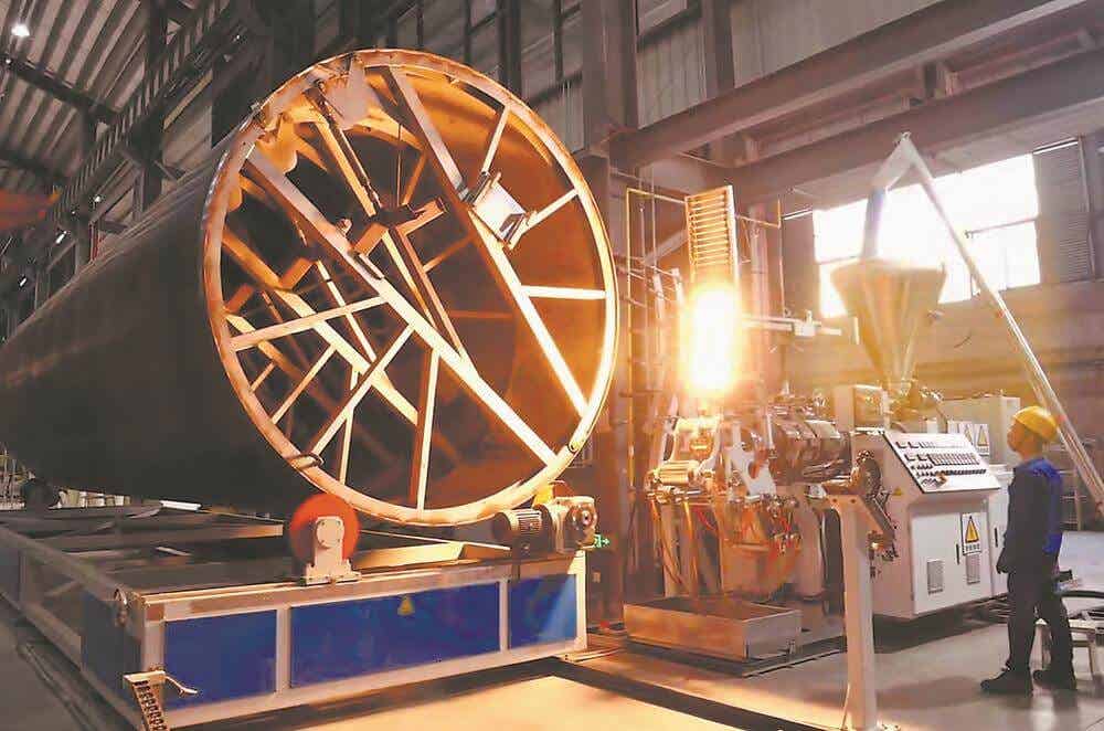 中科三凈橡塑復(fù)合建材生產(chǎn)線